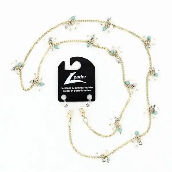 Arista-0001-1 Glasses Chain 'Arista Turquoise Cluster'