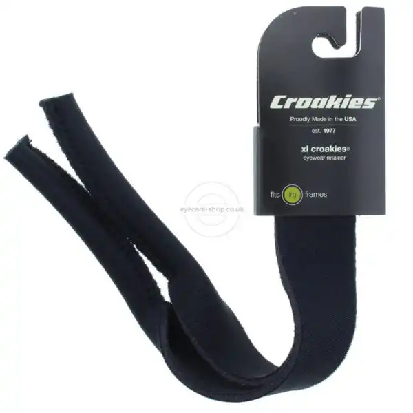 Croakies_EyewearHolder_BlackXLWaterMark-1 Croakies XL Suiter Spec Cord for Larger Frames - Eyecare-Shop - 1