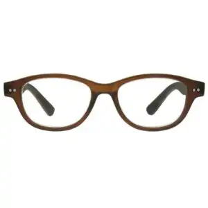 GL2189_Rene_Dark_Brown_Front-1 +1.00 Reading Glasses - Unisex - Dark Brown - Rene - Eyecare-Shop - 1