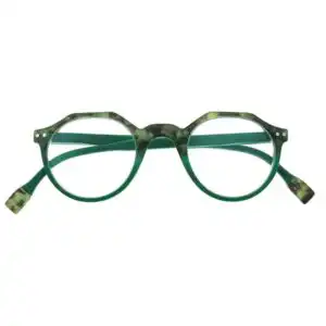Keaton-Green-Front-1 +2.00 Reading Glasses | Green | Tortoiseshell | Keaton