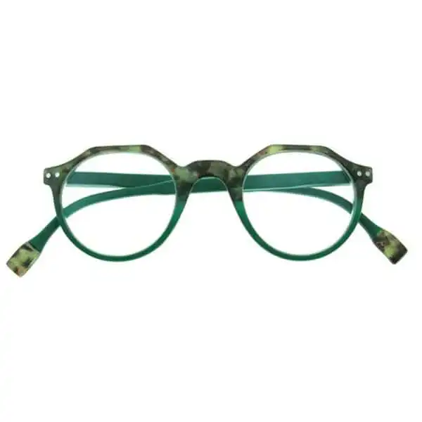 Keaton-Green-Front-1 +3.50 Reading Glasses | Green | Tortoiseshell | Keaton