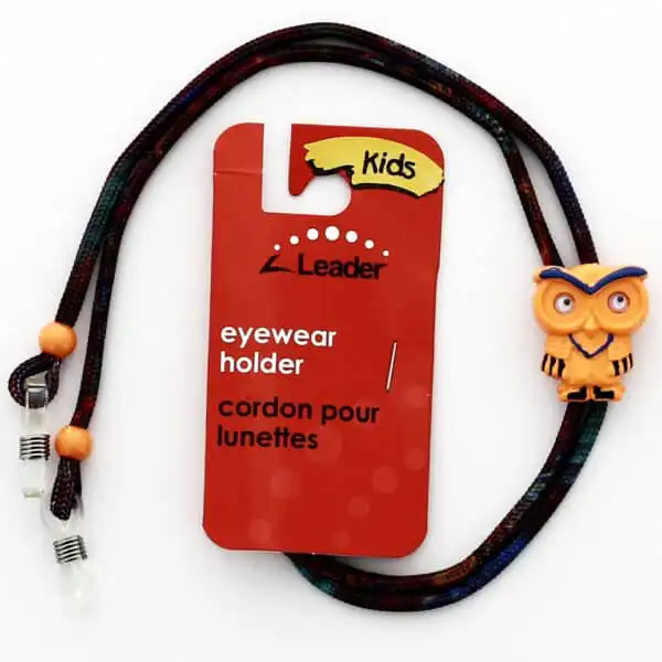 Leader_Cord_Owl-1 Kids Glasses & Sunglasses Cord Holder - Cute Novelty designs