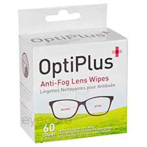 Anti-Fog Lens Wipes OptiPlus - 60 Wipe Pack