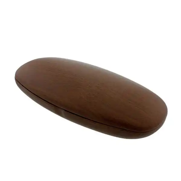 Optoplast_Timber_LightWoodWaterMark_1 Brown Coloured Wood Effect Metal Glasses Case - Timber