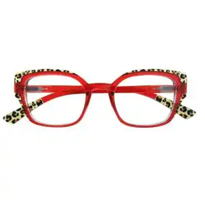 Samba-red-front +1.00 Reading Glasses | Red | Samba
