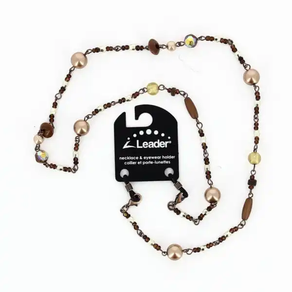Seed_Bead_Pearl_Brown-0001-1 Glasses Chain 'Seed, Bead & Pearl'