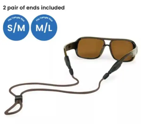 Croakies Terra System Adjustable Combo - Black S/M and M/L End