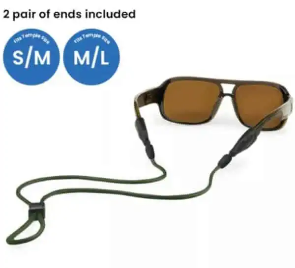 Croakies Terra System Adjustable Combo - Black S/M and M/L End