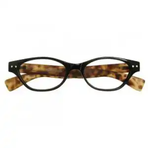 gl2172_layla_blk_front_3478e136-dbfd-4257-8e47-0743ff26ec53-1 +1.00 Reading Glasses | Black | Tortoise Shell | Layla