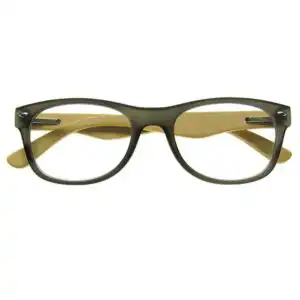 oakland-grey-front-1 +2.00 Reading Glasses | Bamboo | Grey | Oakland